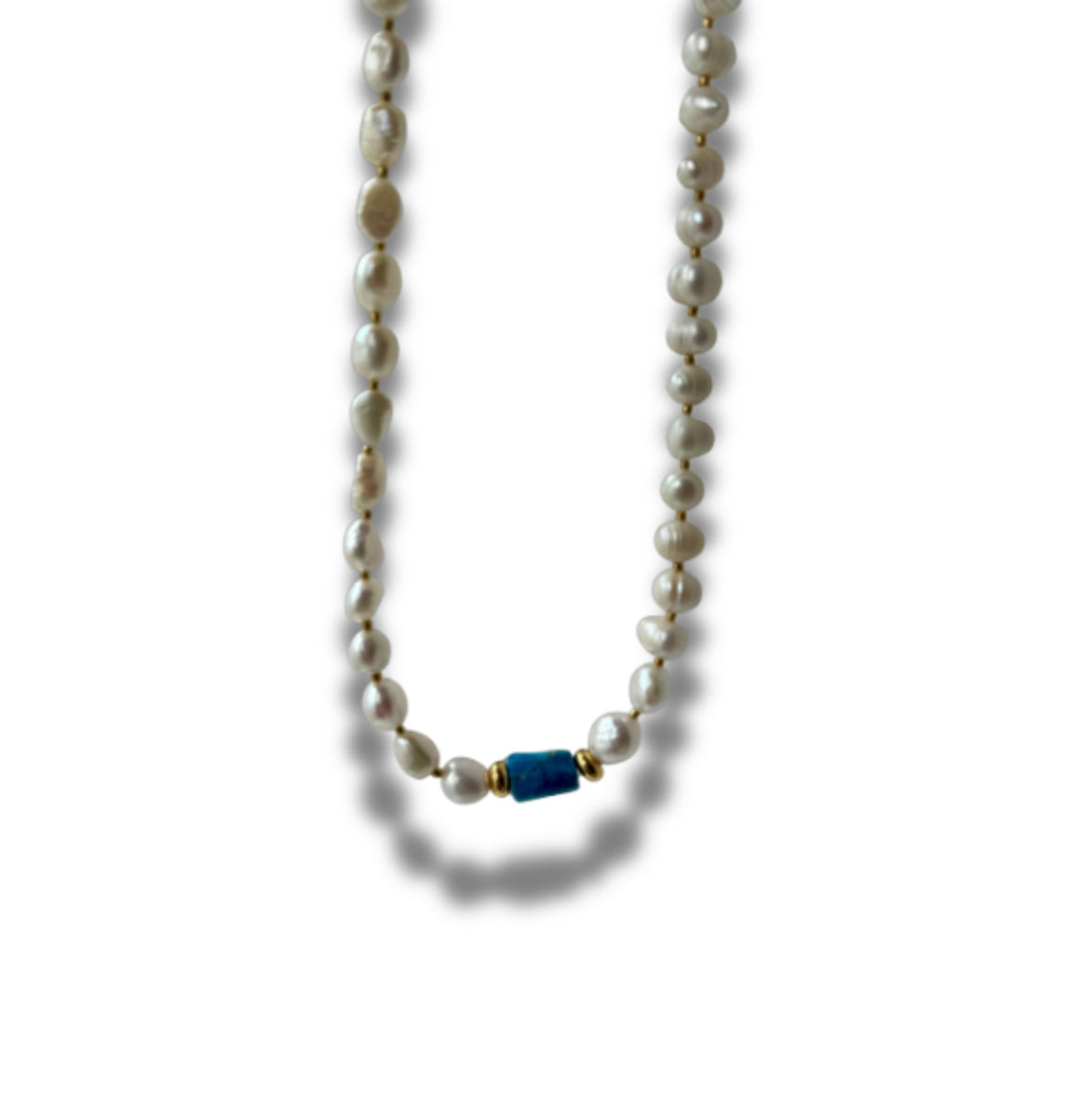 Fresh water pearls & turquesa
