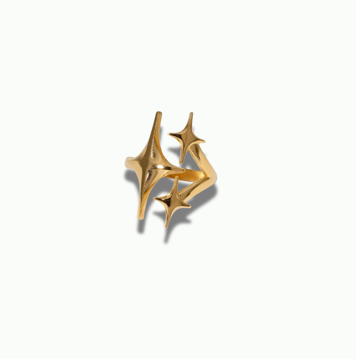 Triple star ring
