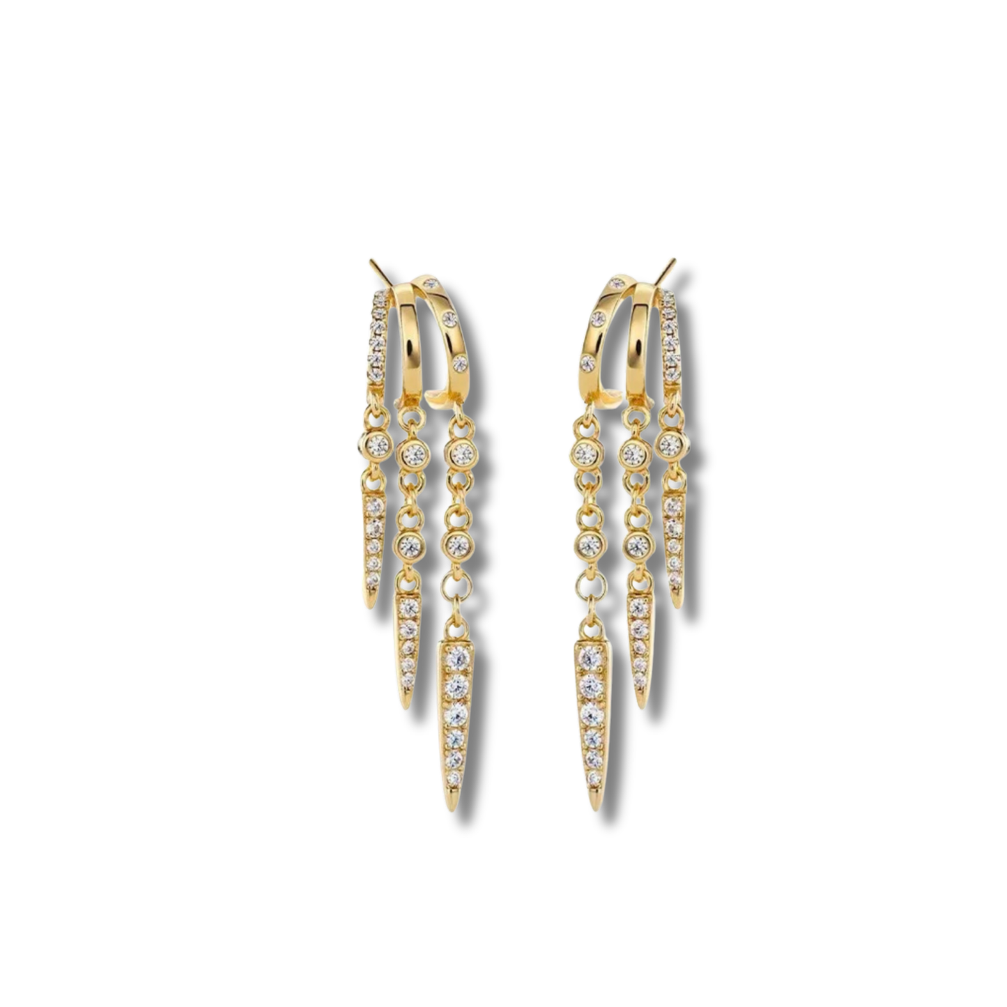 Loraine triple earrings