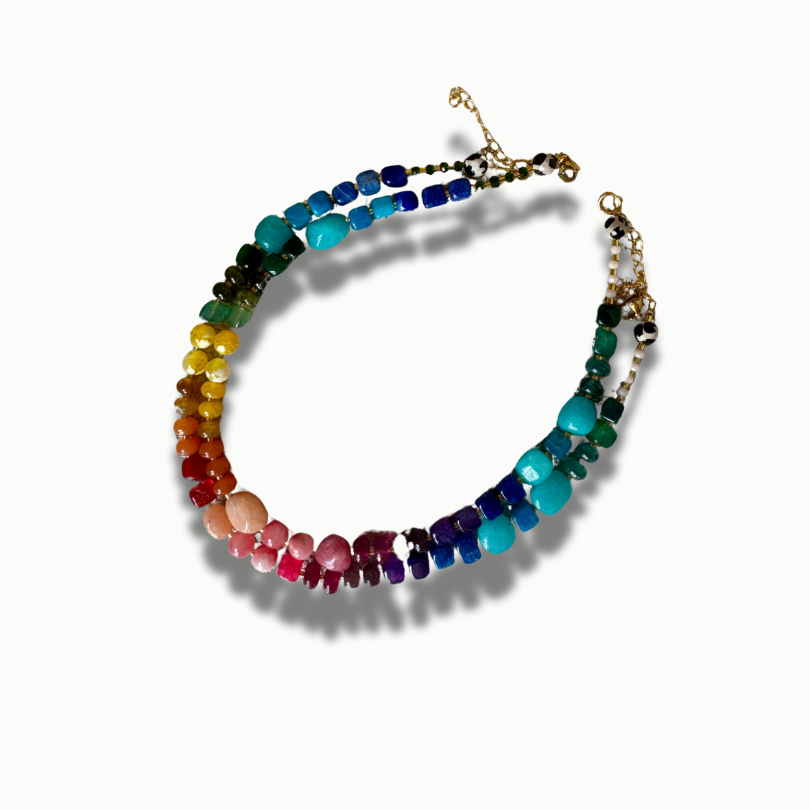 Rainbow quartz necklace