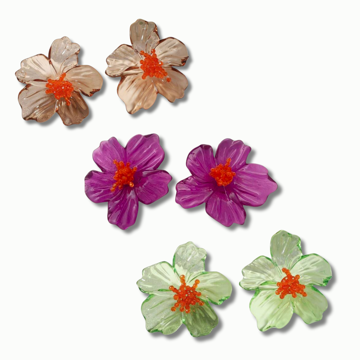 Flower earrings