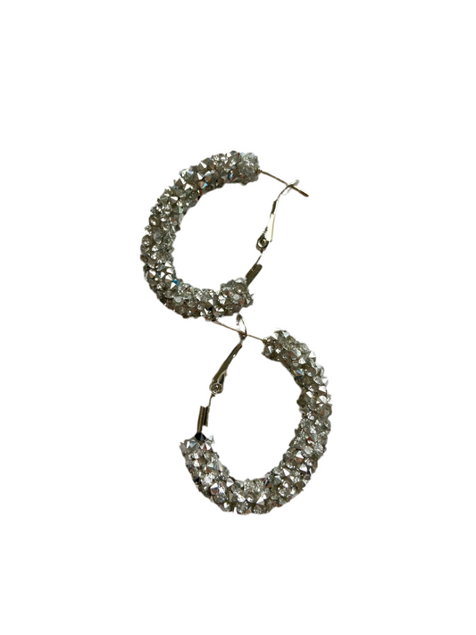 Nina silver hoops