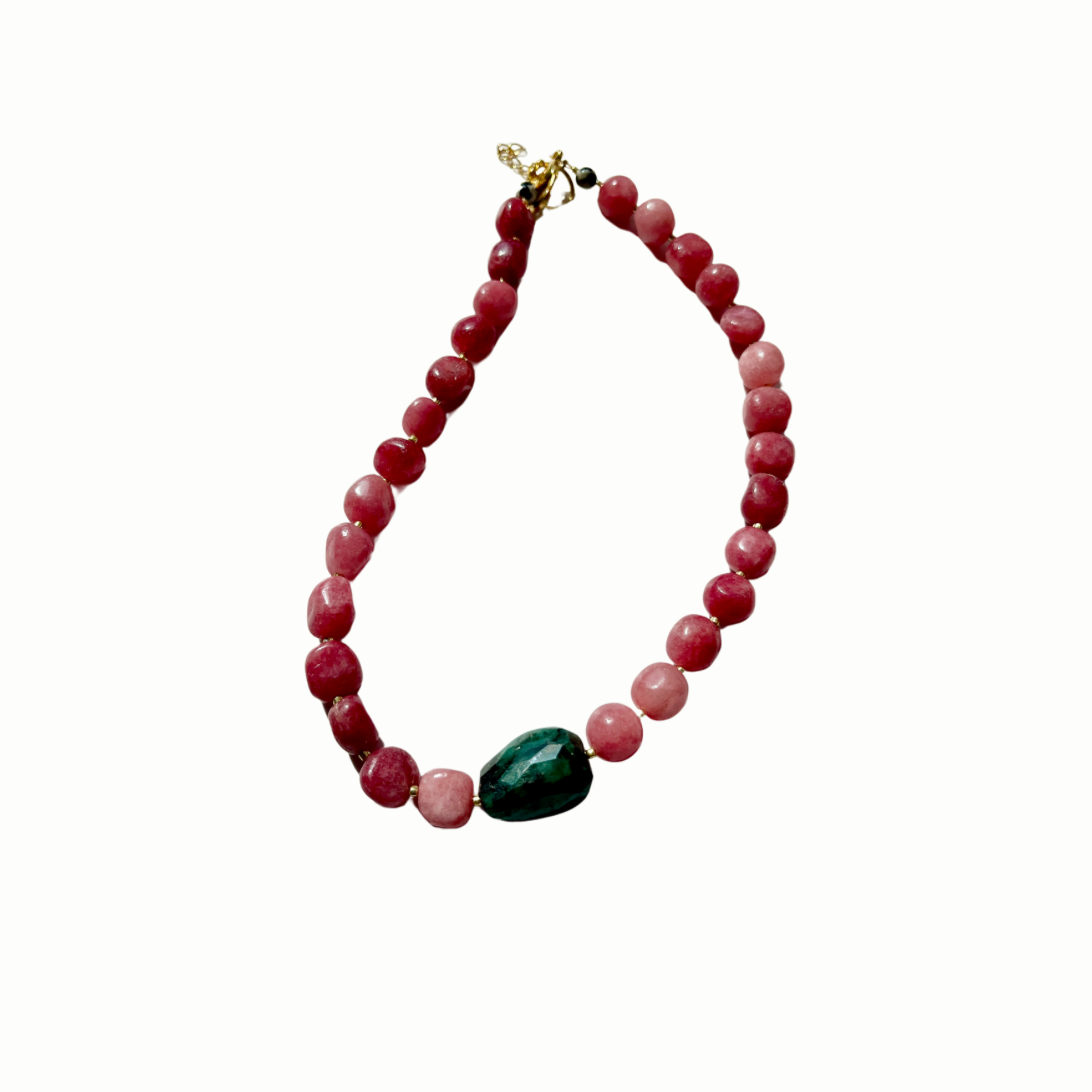 Pink Beaded Necklace