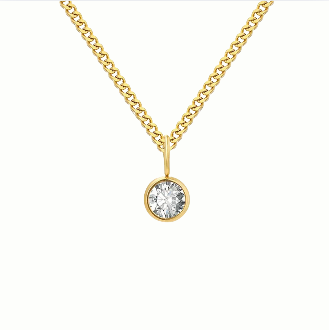 Single Classic Crystal Necklace