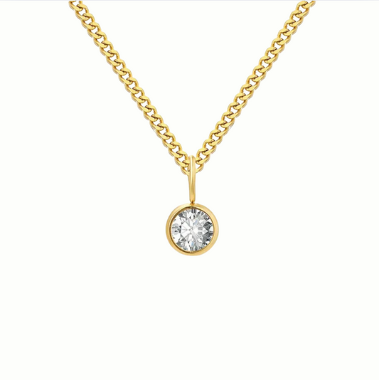 Single Classic Crystal Necklace