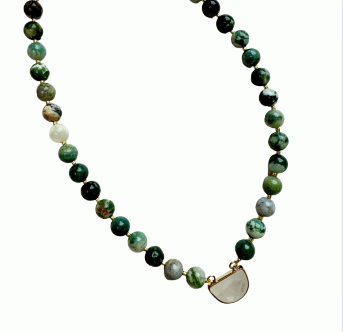 Psuche necklace / green fever