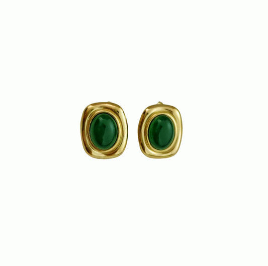 Vintage green earrings