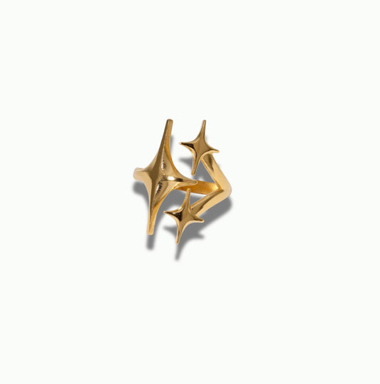 Triple star ring