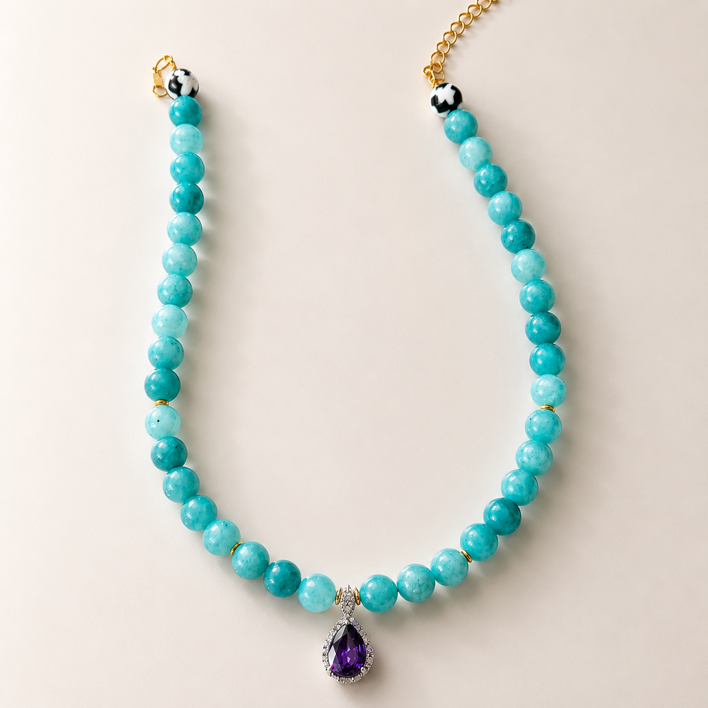 Azure necklace