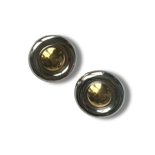 Silver and gold buttons