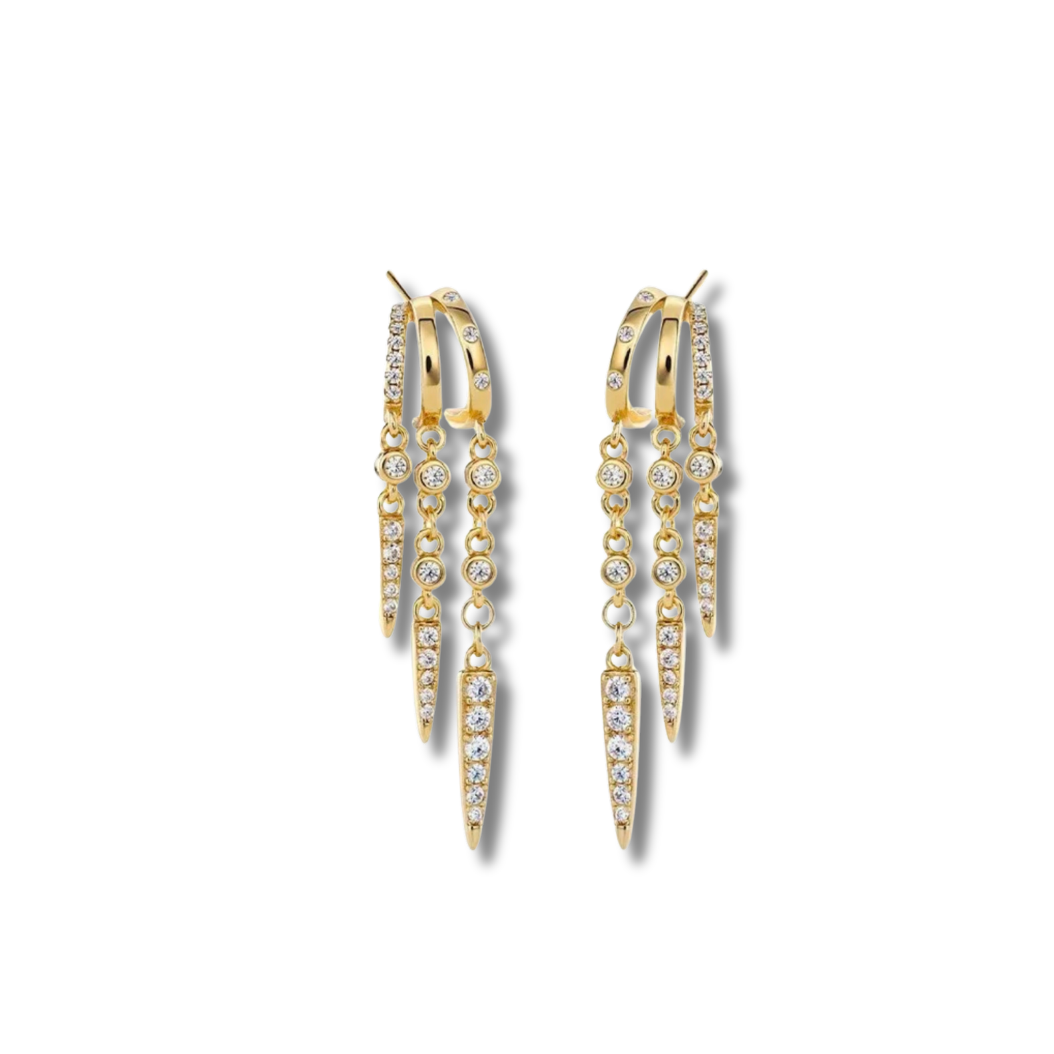Loraine triple earrings