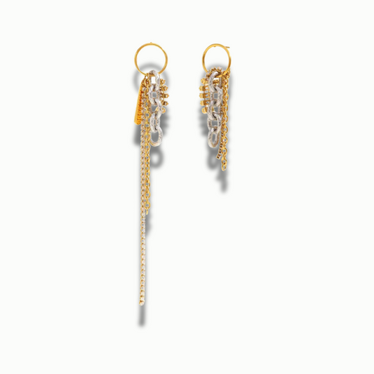 Gabrielle chained earrings