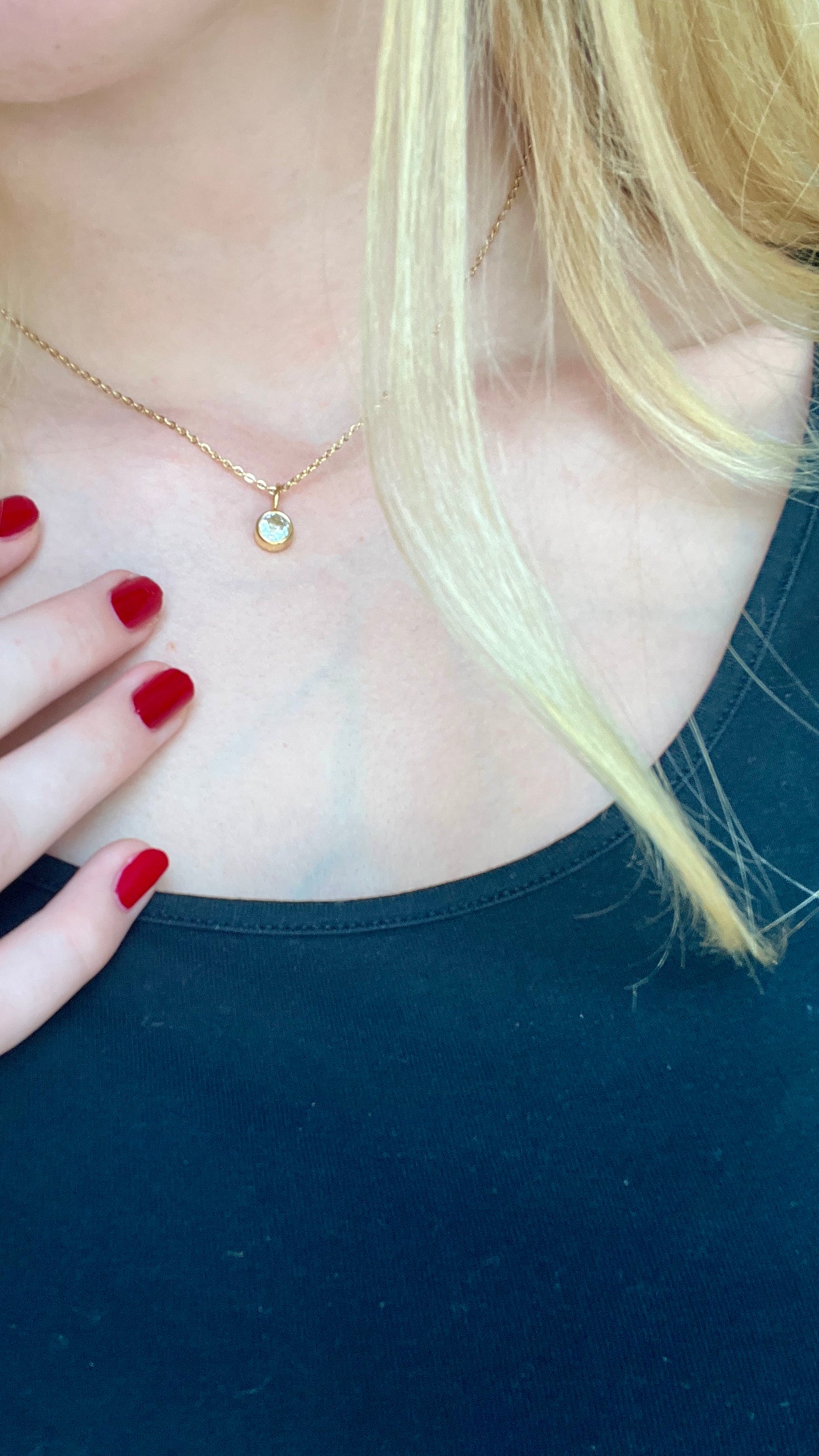 Single Classic Crystal Necklace