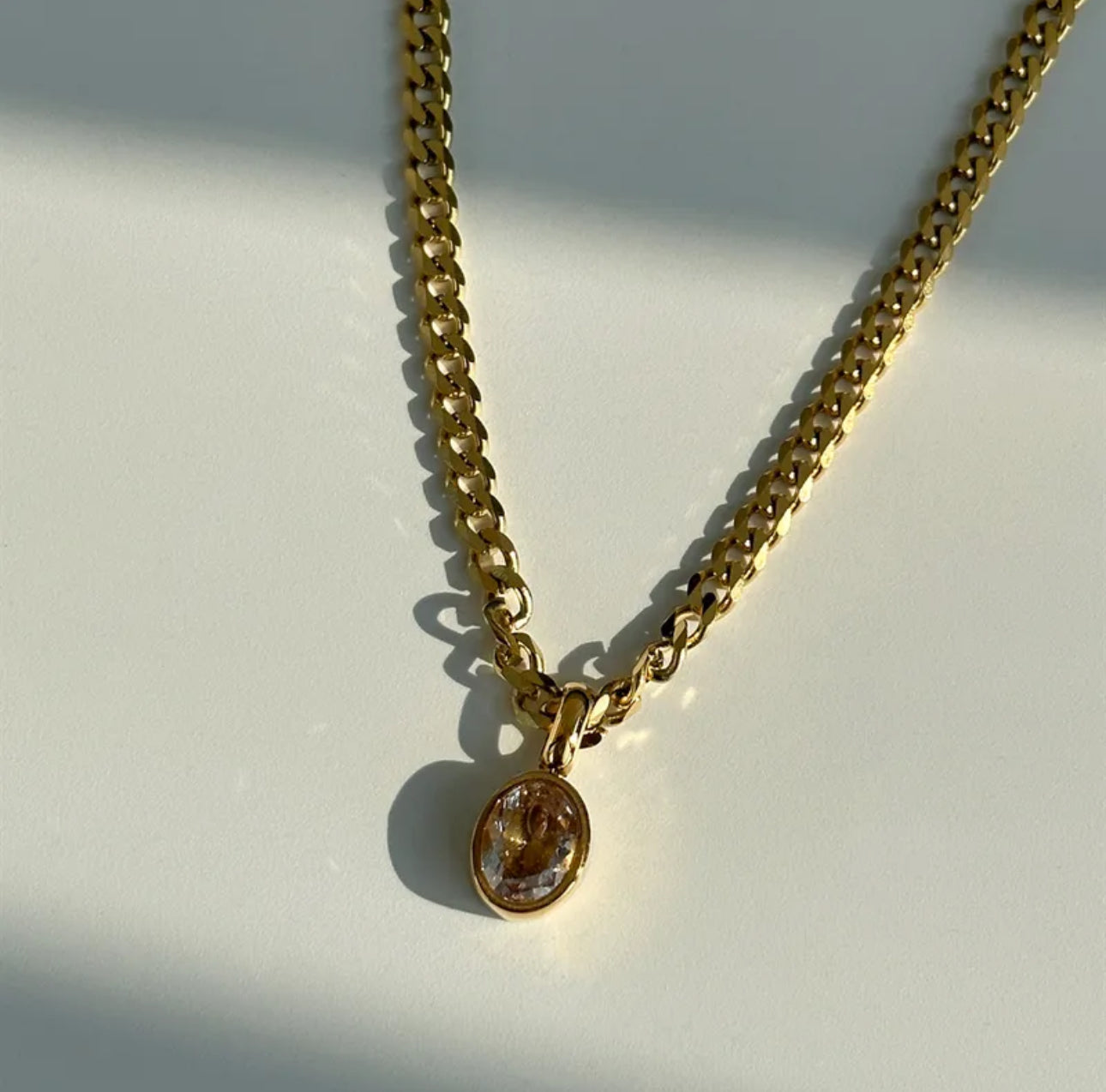 Single Classic Crystal Necklace