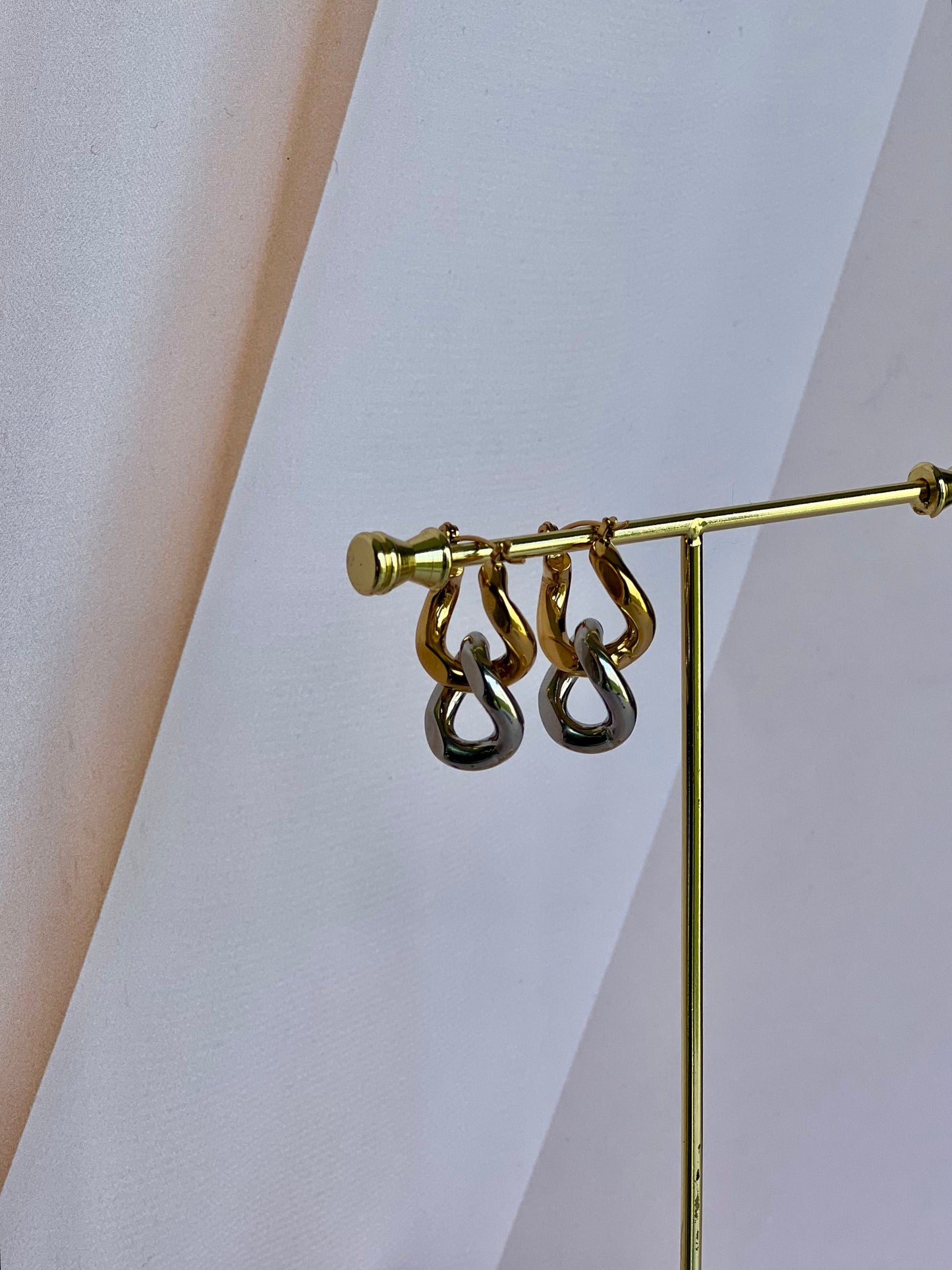 Silver and gold chained