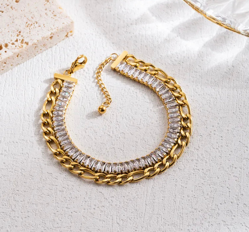 Chain & Baguette Bracelet